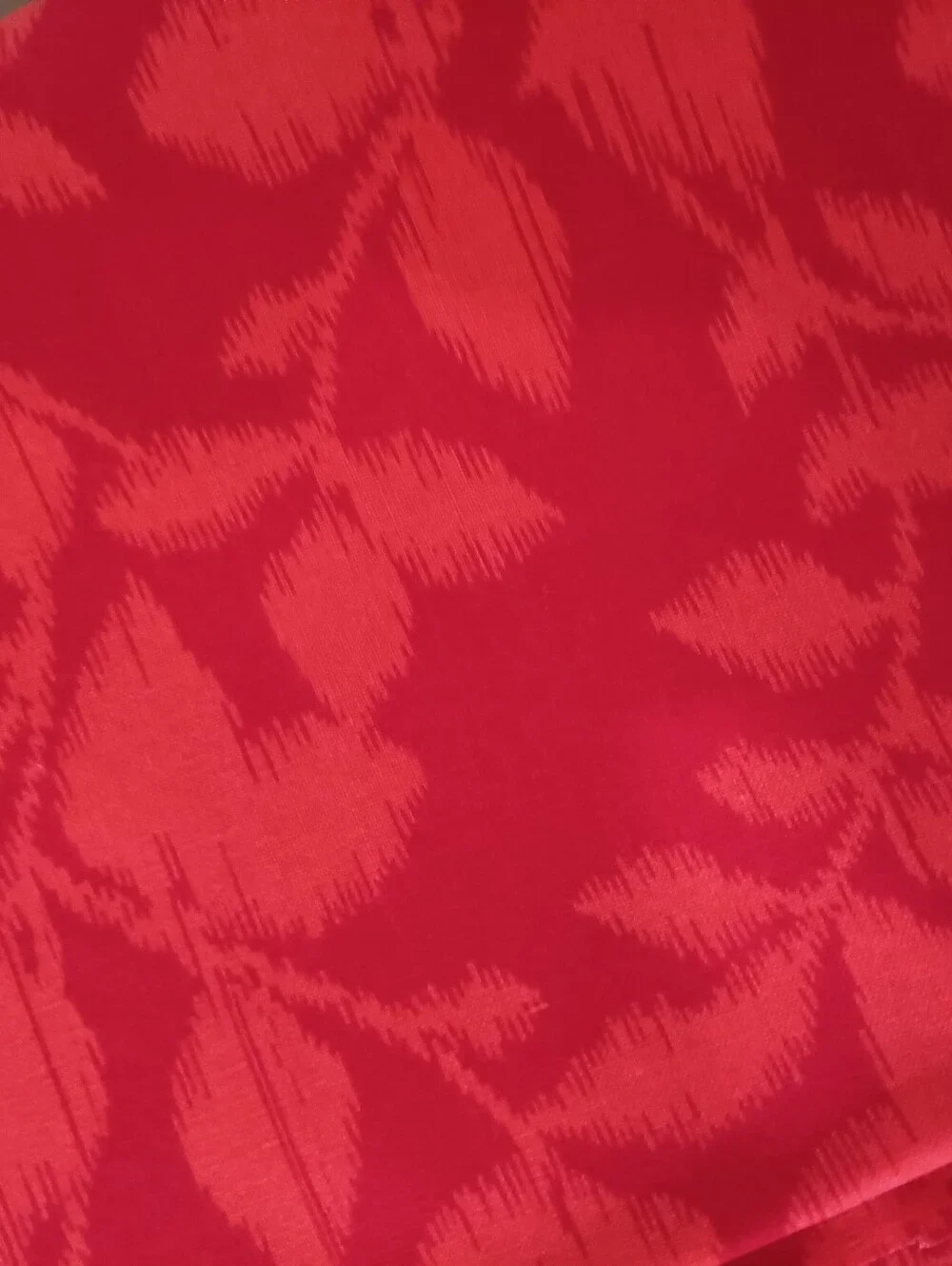 Red cotton print fabrics 7 1/2 yards (approx.)